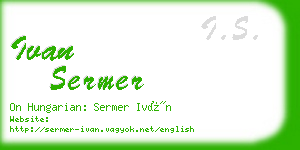 ivan sermer business card